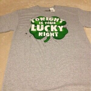 Urban Pipeline Men's Shirt Tonight Is Your Lucky Night T-Shirt Size Medium New!